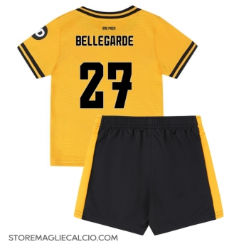 Wolves Jean-Ricner Bellegarde #27 Maglia Gara Casa Repliche 2024-25 Bambino Maniche Corte